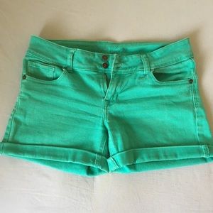 Bright Green Jean Shorts (dELiA*s)